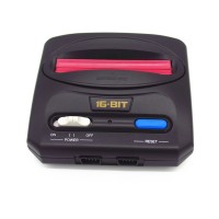 16 Bit SEGA Genesis and MD Compact TV Game Console with 64P Cartridge 10 in 1 Game Card